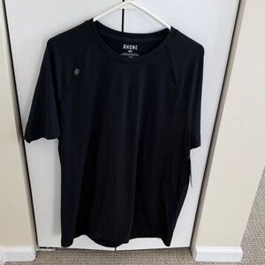 RHONE Black Short Sleeve Performance Tee